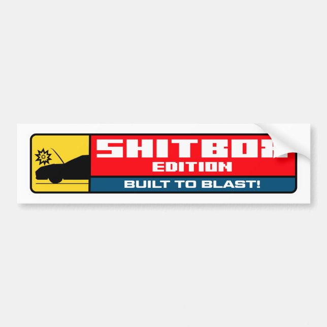 Autocollant De Voiture Édition Shitbox - Conçu pour exploser (Devant)