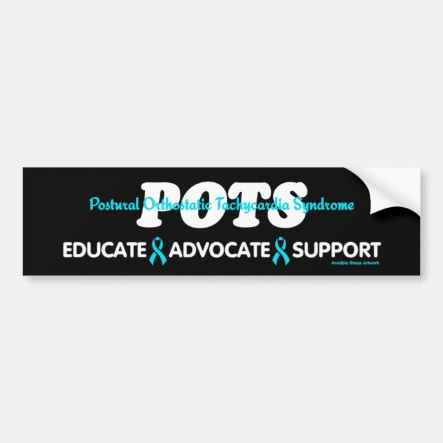 AUTOCOLLANT DE VOITURE ÉDUQUEZ LE SOUTIEN DES DÉFENSEURS...POTS (Devant)