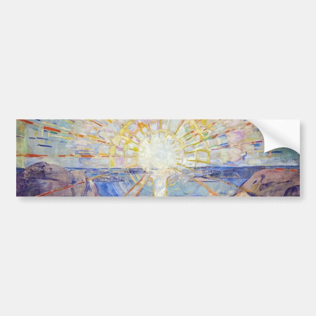 Autocollant De Voiture Edvard Munch - Le Soleil 1911 (Devant)