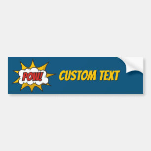 Autocollant De Voiture Effet audio comique Pow