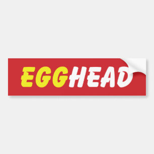 AUTOCOLLANT DE VOITURE EGGHEAD