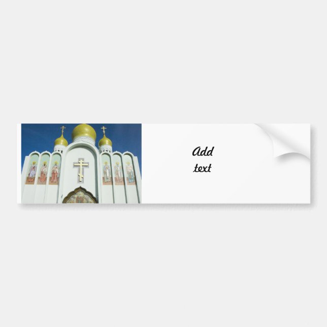 Autocollant De Voiture Église orthodoxe russe (Devant)