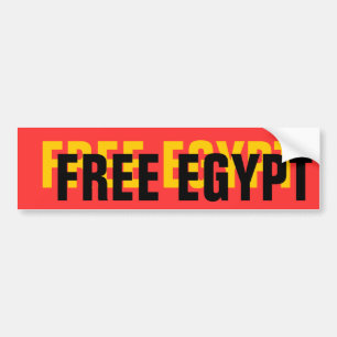 AUTOCOLLANT DE VOITURE EGYPTE LIBRE