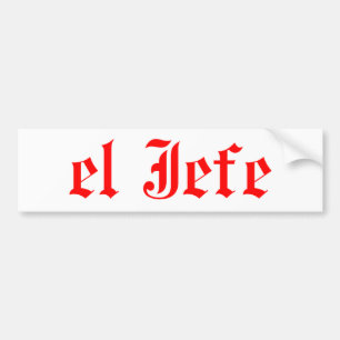 Autocollant De Voiture El jefe