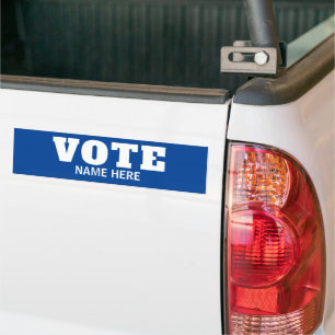 AUTOCOLLANT DE VOITURE ÉLECTEURS DE VOTE PERSONNALISÉS CANDIDATS