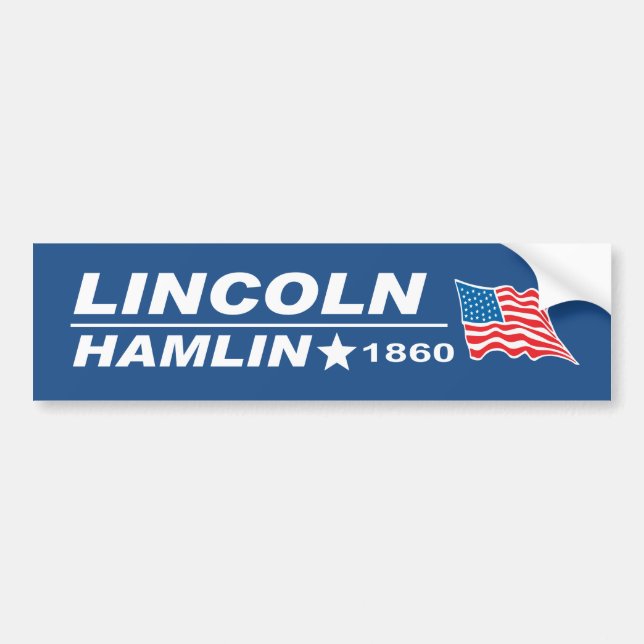 Autocollant De Voiture Élection 1860 d'Abraham Lincoln - de Hannibal (Devant)