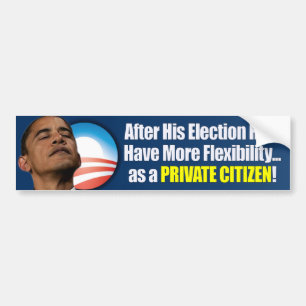 Autocollant De Voiture Élection 2012 - Anti Obama
