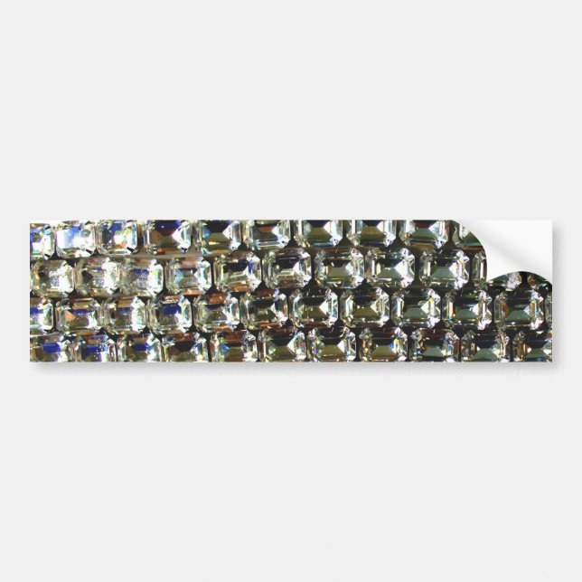 Autocollant De Voiture Elegant Diamonds pierres précieuses (Devant)