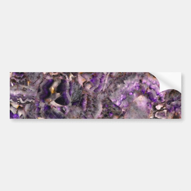 Autocollant De Voiture Elégant lavande violette abstraite marbre lilas (Devant)