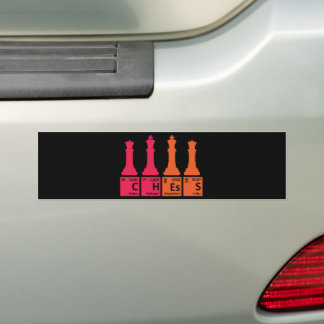 Autocollant De Voiture Éléments de chimie des pièces d'échecs
