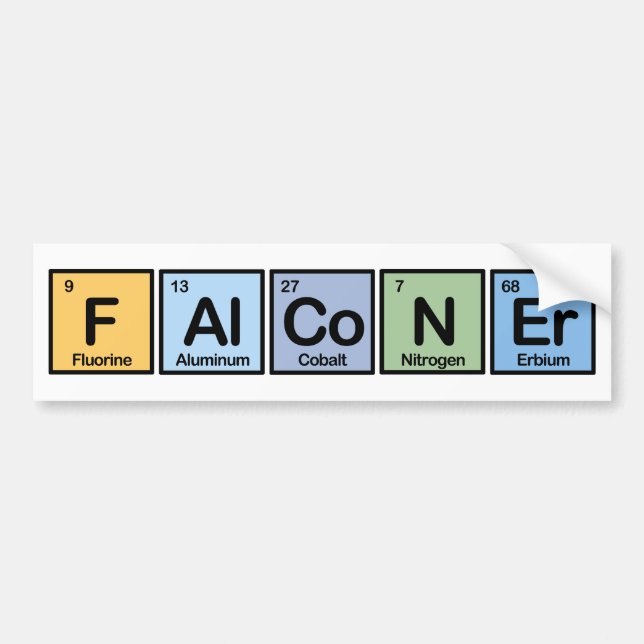 Autocollant De Voiture Éléments de fauconnerie (Devant)