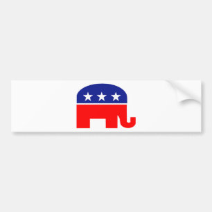 Autocollant De Voiture éléphant républicain