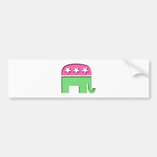 Autocollant De Voiture Éléphant rose de GOP