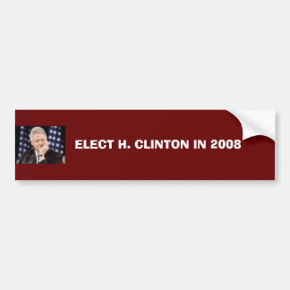AUTOCOLLANT DE VOITURE ÉLISEZ H. CLINTON IN 2008