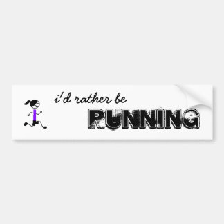 Autocollant De Voiture elle courrait plutôt