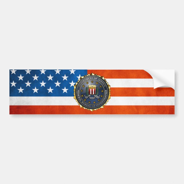 Autocollant De Voiture Emblème du FBI (Devant)