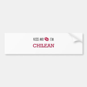 Autocollant De Voiture Embrassez-moi que je suis CHILIEN