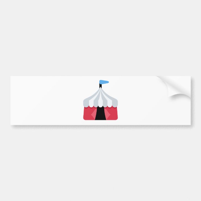 Autocollant De Voiture Emoji Twitter - Circus Tent (Devant)