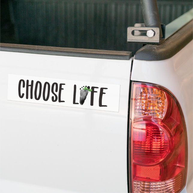 Autocollant De Voiture Empreinte Chose Life Baby avec Bow (Sur camion)