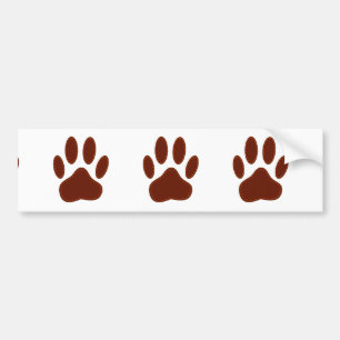 Autocollant De Voiture Empreinte de patte de chien à pattes