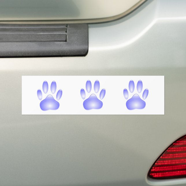 Autocollant De Voiture Empreinte de patte de chien de verre (En voiture)