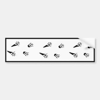Autocollant De Voiture Empreinte de patte de rat - adhésif pour