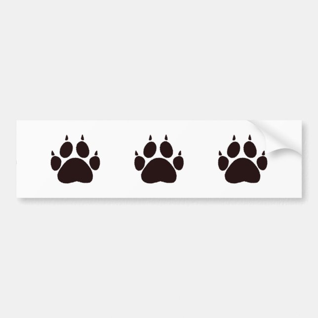 Autocollant De Voiture Empreintes de pattes de chat (Devant)
