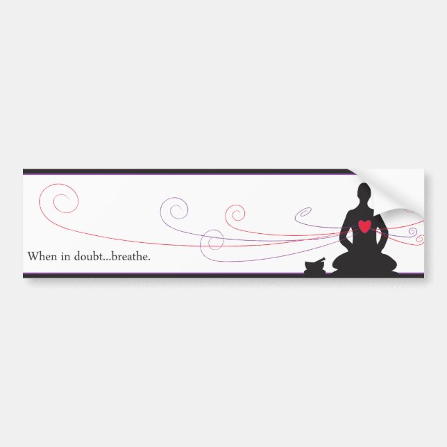 Autocollant De Voiture En cas de doute… souffle Bumpersticker (Devant)