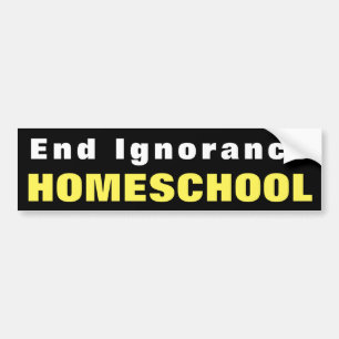 Autocollant De Voiture End Ignorance HOMESCHOOL