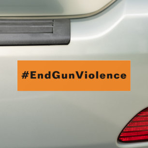 Autocollant De Voiture #EndGunViolence EndGun Violence EndViolence orange