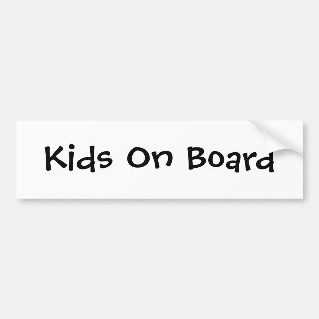 Autocollant De Voiture Enfants à bord (Devant)