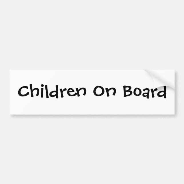 Autocollant De Voiture Enfants à bord (Devant)