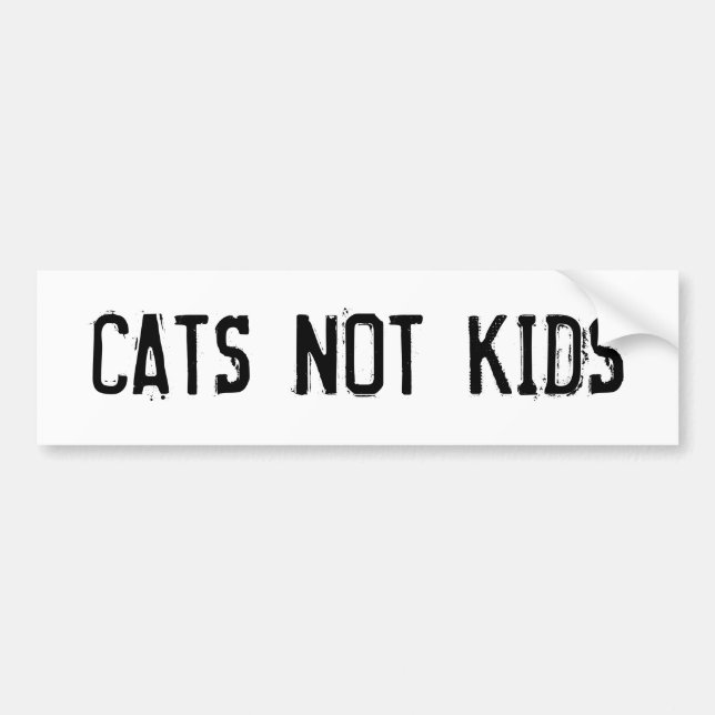 AUTOCOLLANT DE VOITURE ENFANTS DE CHATS PAS (Devant)