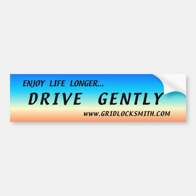 AUTOCOLLANT DE VOITURE ENJOY-LL+D-GENTLY (Devant)