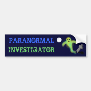 AUTOCOLLANT DE VOITURE ENQUÊTEUR PARANORMAL