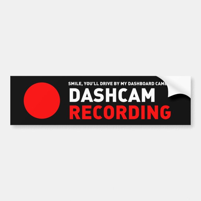 Autocollant De Voiture Enregistrement de Dashcam (Devant)