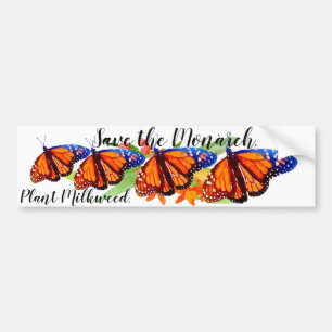 Autocollant De Voiture Enregistrer le papillon Monarch