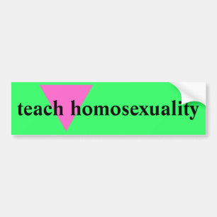 Autocollant De Voiture Enseignez l'homosexualité