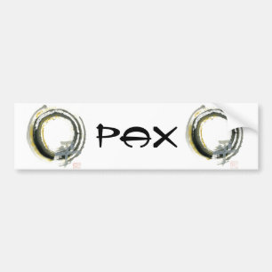 Autocollant De Voiture Enso avec Pax, Sumi-e