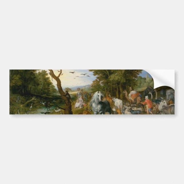 Autocollant De Voiture Entrée des animaux dans l'arche de Noé (Brueghel) (Devant)