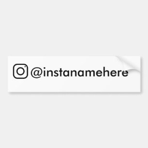 Autocollant De Voiture entreprise instagram social media business