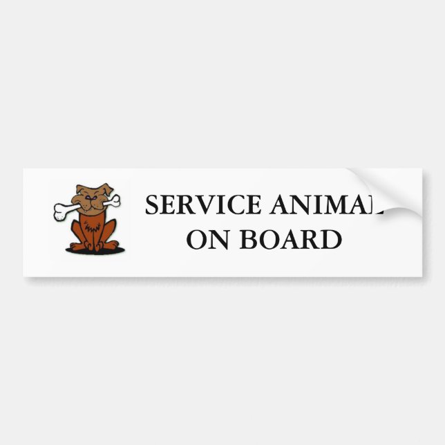 Autocollant De Voiture Entretenez l'animal (Devant)