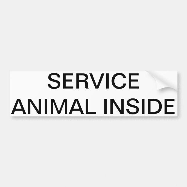 Autocollant De Voiture Entretenez l'animal à l'intérieur de l'autocollant (Devant)