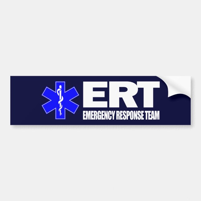 Autocollant De Voiture Équipe d'intervention d'urgence ERT (Devant)