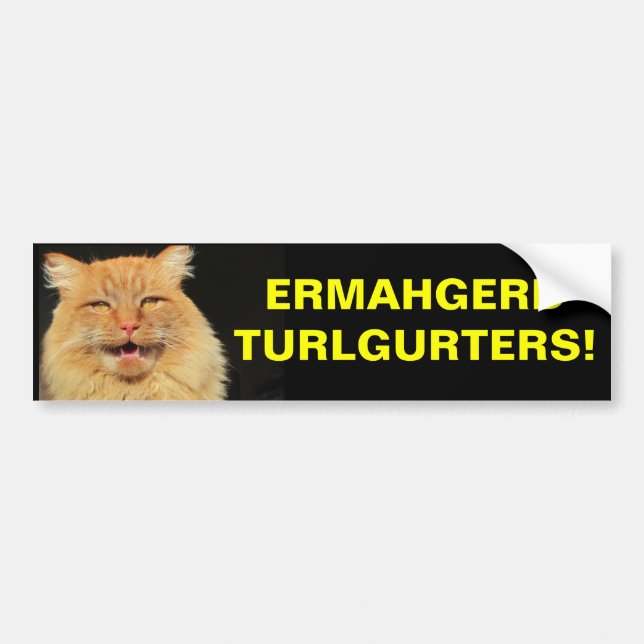 Autocollant De Voiture Ermahgerd Turlgerters ! Non-respect des distances (Devant)