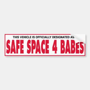 AUTOCOLLANT DE VOITURE ESPACE SÉCURITAIRE 4 BÉBÉS
