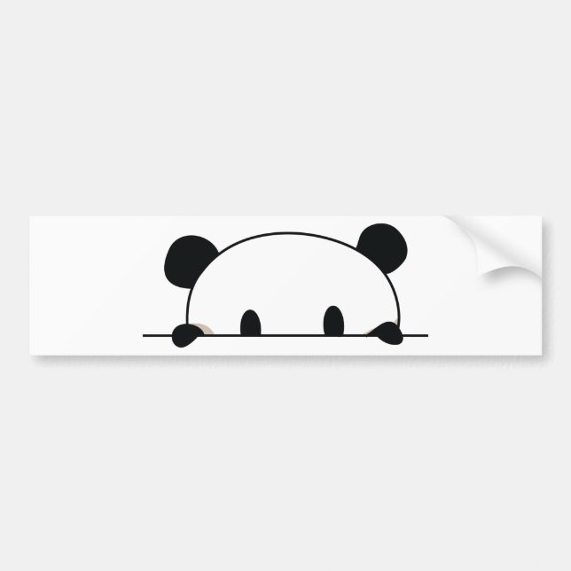 Autocollant De Voiture Espion mignon de panda (Devant)