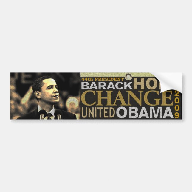 Autocollant De Voiture Espoir de Barack Obama (Devant)