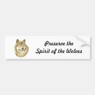 Autocollant De Voiture Esprit des loups