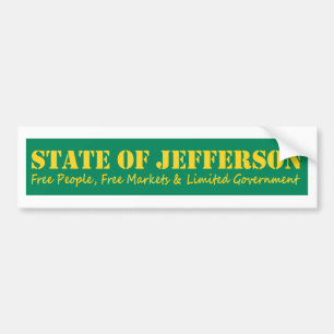 Autocollant De Voiture État d'autocollant de bumber de Jefferson